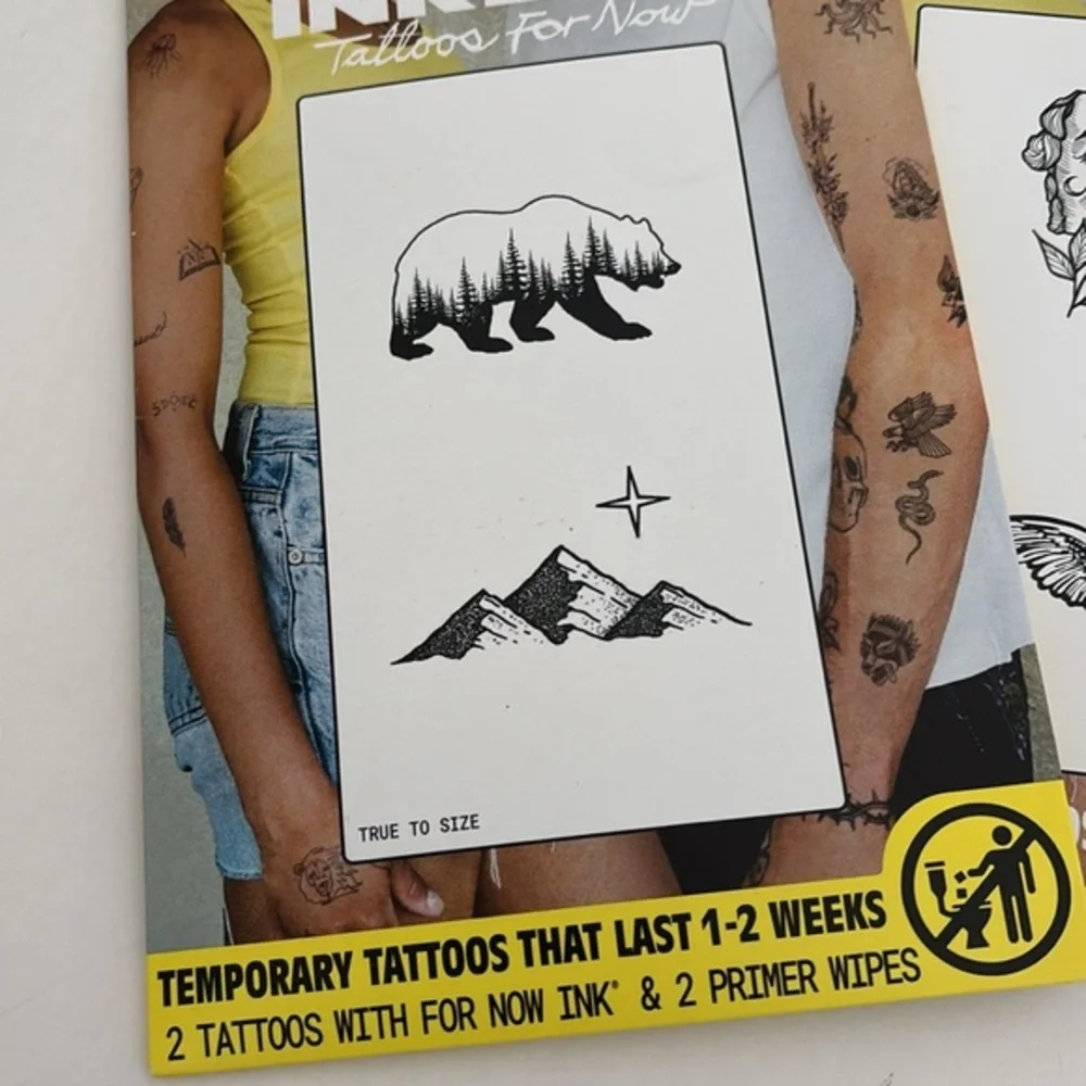 Set of Three (3) Inkbox Temporary‎ Tattoos 1-2 Weeks Factory Sealed Halloween
